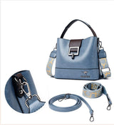 Leather Women Handbag Wide Strap - Julie bags