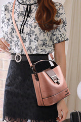 Leather Women Handbag Wide Strap - Julie bags