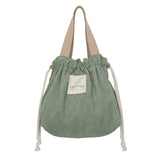 Drawstring Lunch Bag Corduroy