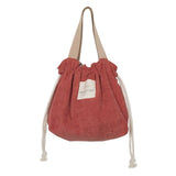 Drawstring Lunch Bag Corduroy