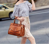 Elegant leather handbag