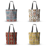 Turkish bohemian Ethnic Canvas Tote Bag