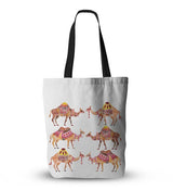 Turkish bohemian Ethnic Canvas Tote Bag