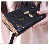 Hollow Out Leaf Wallet