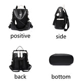 Secure and Stylish: Soft Leather Women's Backpack - Julie bags