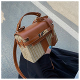 Vintage Woven Rattan Bag - Julie bags