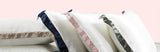 Chroma Chic: White Silk Pillowcase with Colorful Accents