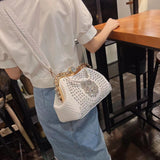Timeless Elegance: Luxury Diamond-Embellished Women's Leather Handbag - Julie bags