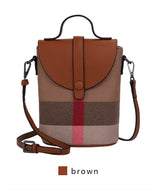 Chic Mini Lattice Canvas Crossbody: Fashionable and Functional - Julie bags