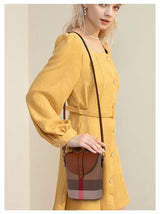 Chic Mini Lattice Canvas Crossbody: Fashionable and Functional - Julie bags