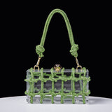 Exquisite Elegance: Designer Woven Diamonds Shoulder Bag - Julie bags