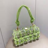 Exquisite Elegance: Designer Woven Diamonds Shoulder Bag - Julie bags