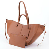 Vintage Leather Shoulder Tote with Purse - Julie bags