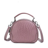 Knitted Series: Versatile Genuine leather Shoulder Bag - Julie bags