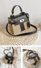 Vintage Woven Rattan Bag - Julie bags