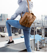 Premium Leather Backpack: Stylish and Functional - Julie bags