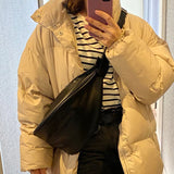Half Moon Leather Chest Bag - Julie bags